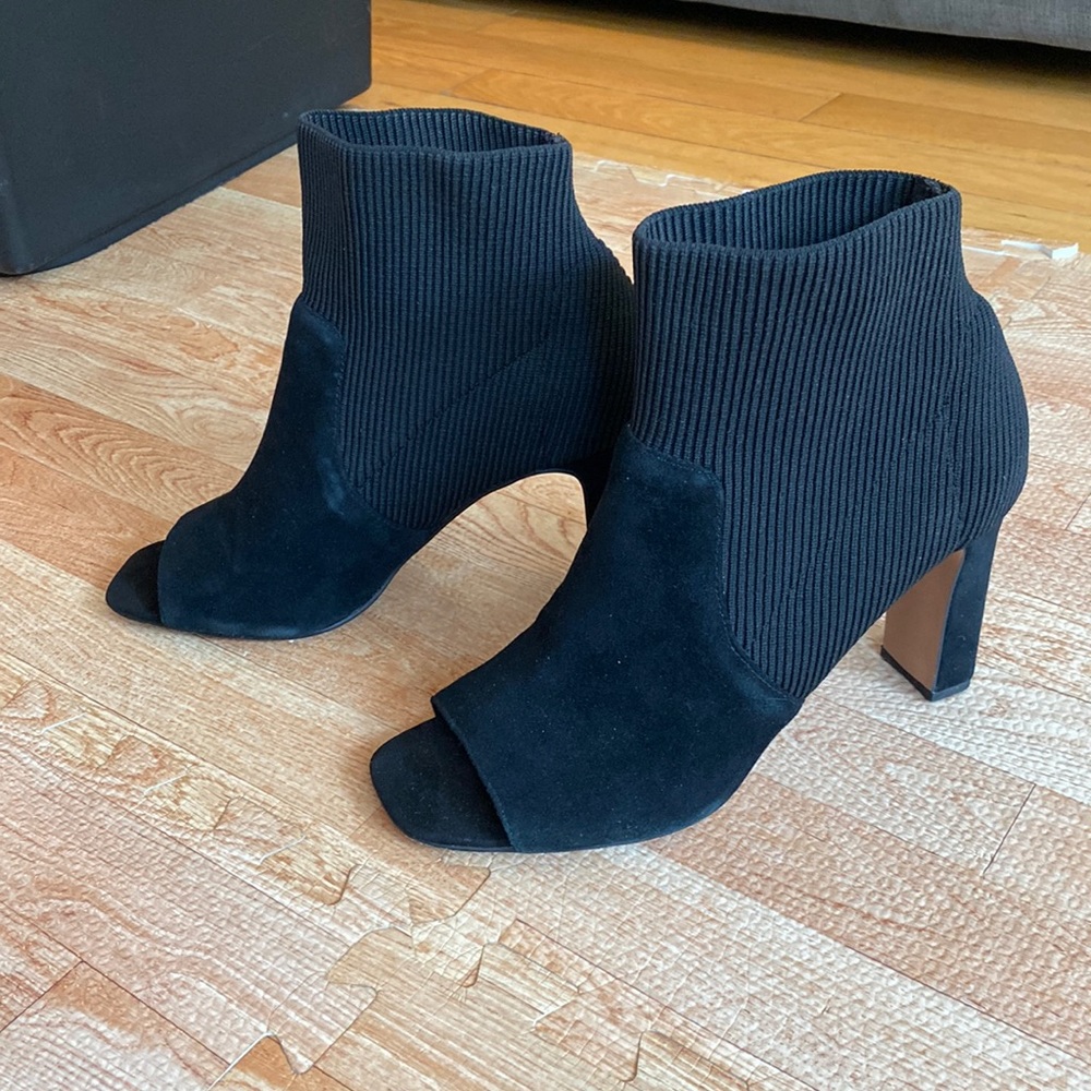 Steven by Steve Madden black peep toe heels 9 🙌🏻